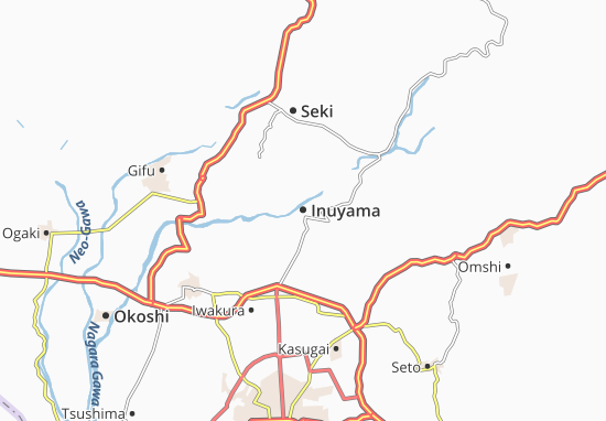 Karte Stadtplan Inuyama