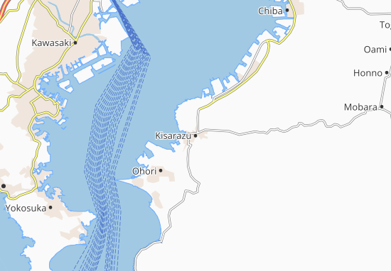Karte Stadtplan Kisarazu