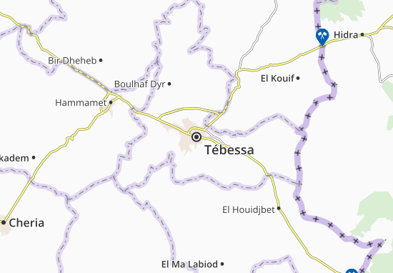 Karte Stadtplan Tébessa
