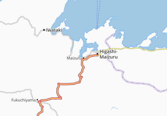 Mapa Maizuru