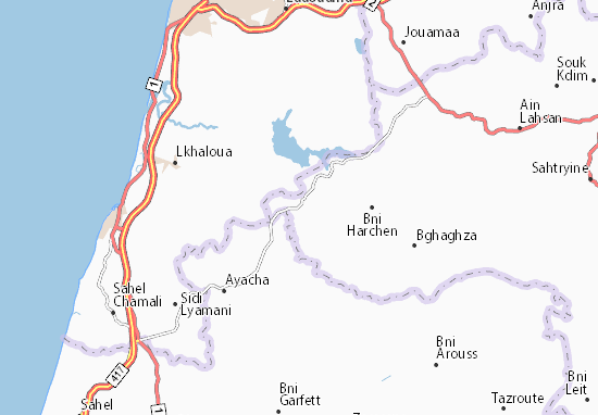 Mapa Jbel Lahbib