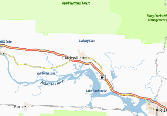 Karte Stadtplan Clarksville