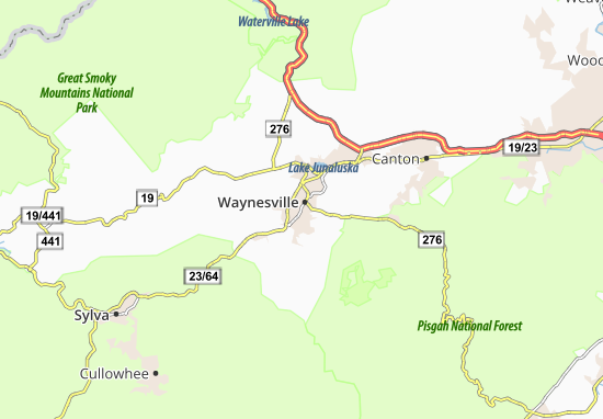 Mapa Waynesville