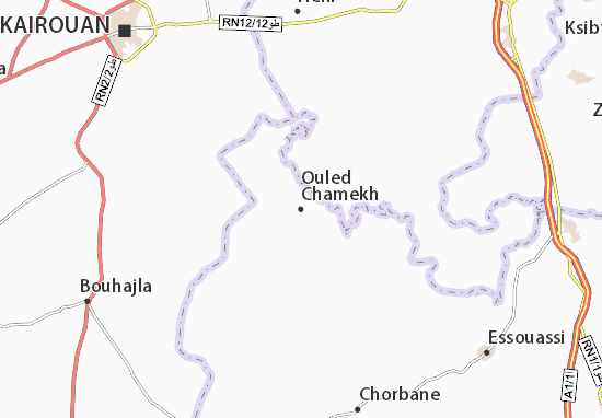 Karte Stadtplan Ouled Chamekh