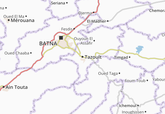 Karte Stadtplan Tazoult