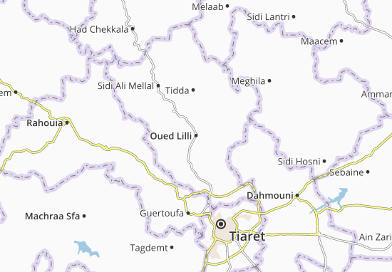 Mapa Oued Lilli