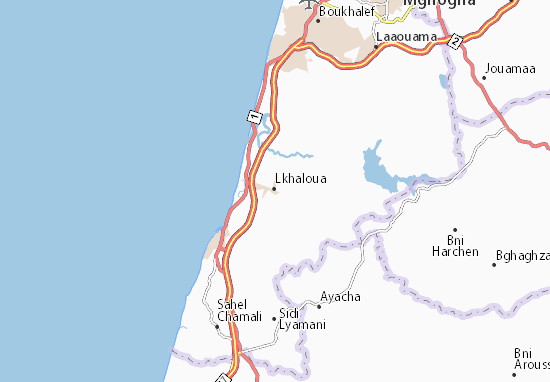 Kaart Plattegrond Lkhaloua