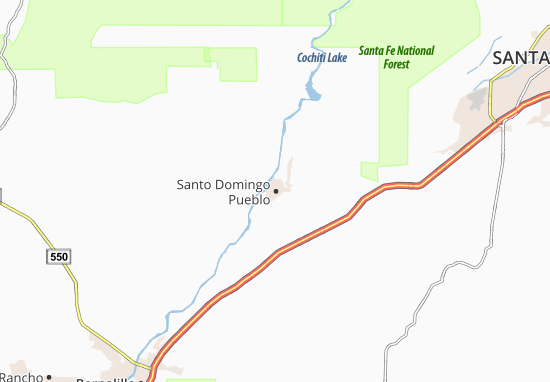 Mapa Santo Domingo Pueblo