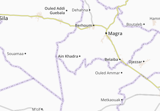Kaart Plattegrond Ain Khadra