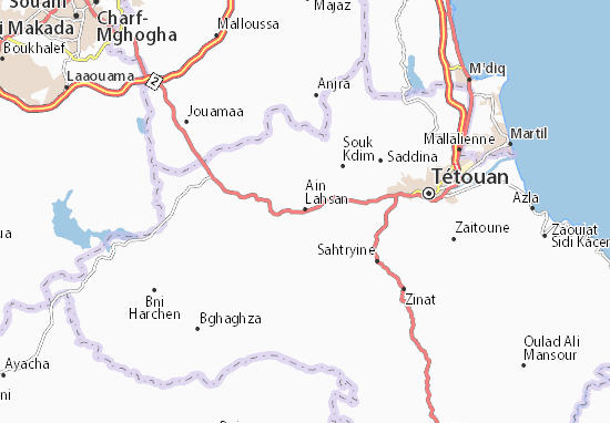 Ain Lahsan Map