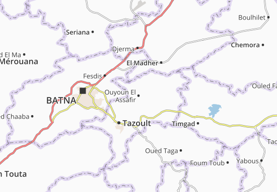 Ouyoun El Assafir Map