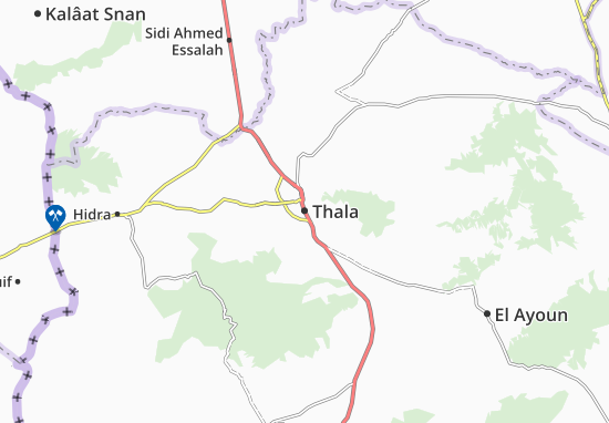 Kaart Plattegrond Thala
