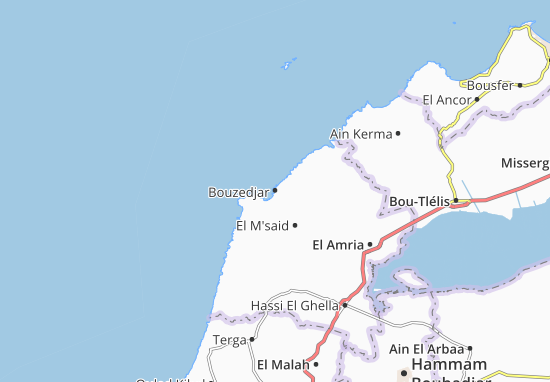 Mapa Bouzedjar