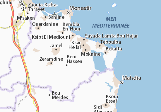 Mapa Zala