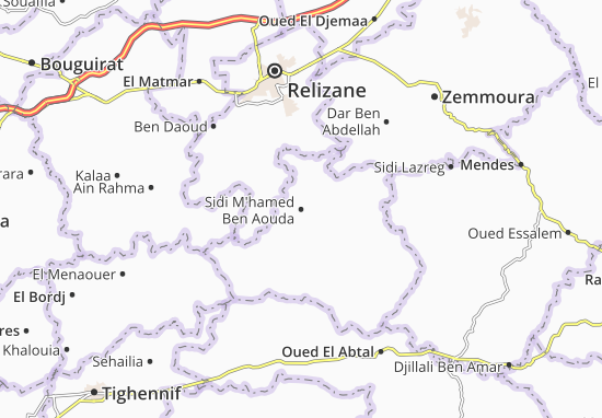Mapa Sidi M&#x27;hamed Ben Aouda