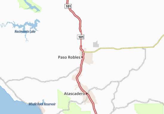 Karte Stadtplan Paso Robles