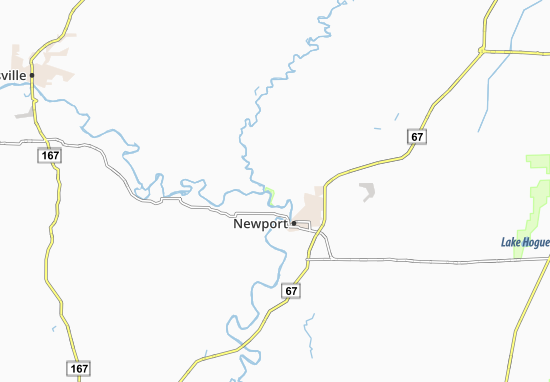 Kaart Plattegrond Jacksonport