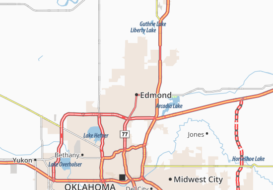 Karte Stadtplan Edmond