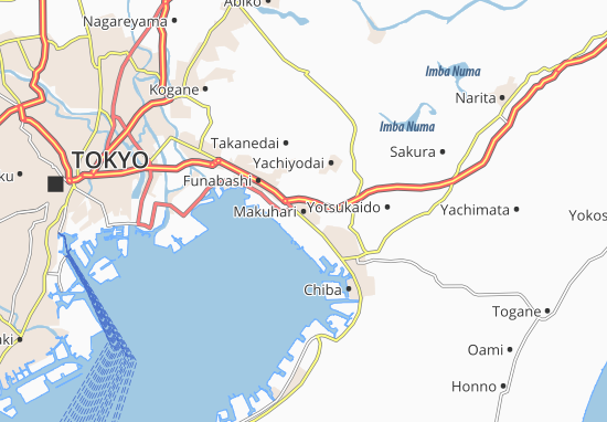 Mapa Makuhari