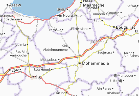 Carte-Plan Sidi Abdelmoumene