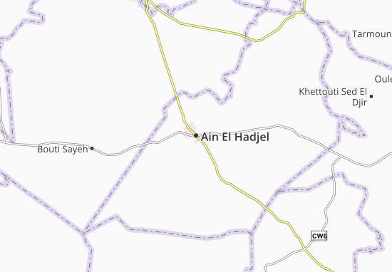 Kaart Plattegrond Ain El Hadjel