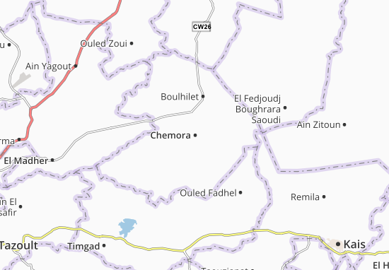Karte Stadtplan Chemora