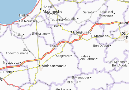 Karte Stadtplan El Ghomri