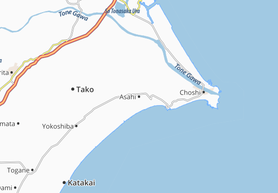 Karte Stadtplan Asahi