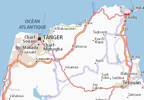 Karte Stadtplan Malloussa