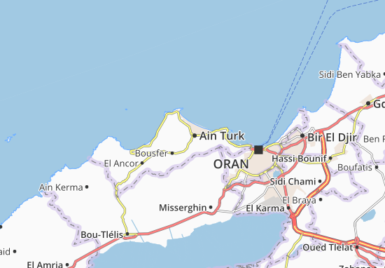 Kaart Plattegrond Ain Turk