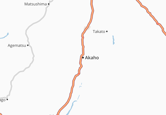 Mapa Akaho