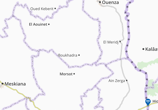 Karte Stadtplan Boukhadra