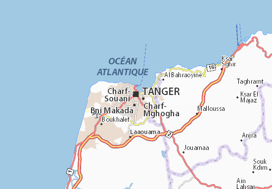 Mappa Michelin Tanger Pinatina Di Tanger Viamichelin