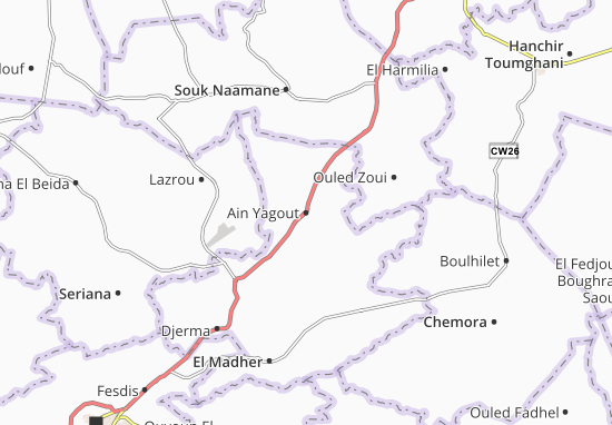 Mapa Ain Yagout