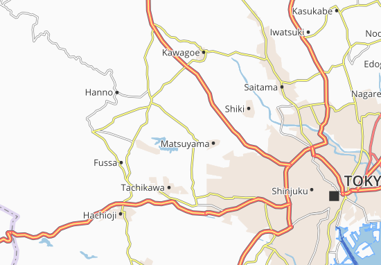 Karte Stadtplan Tokoyozawa