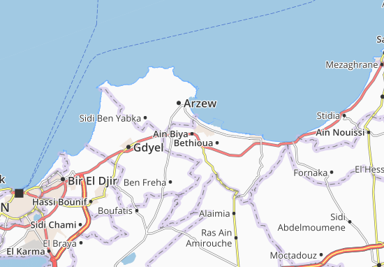 Mapa Ain Biya