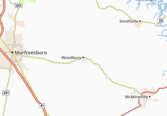 Mapa Woodbury