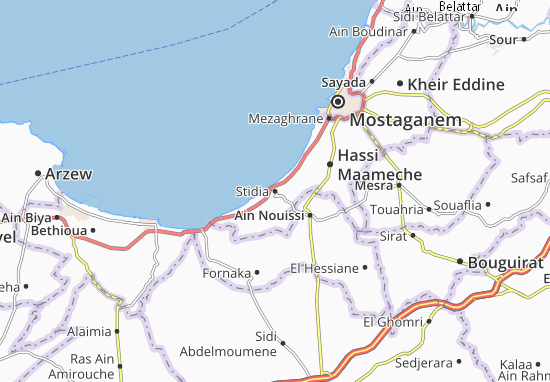 Karte Stadtplan Stidia