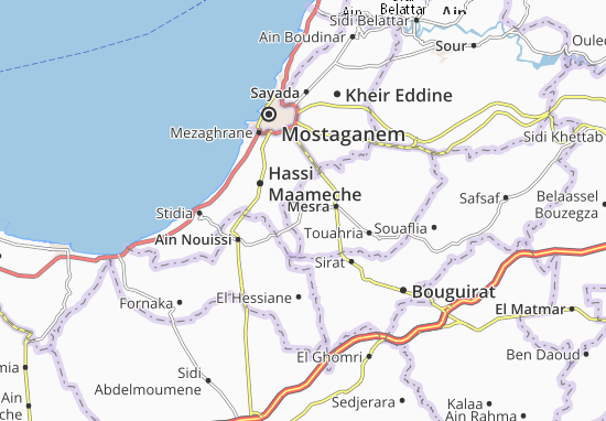 Mapa Ain Sidi Cherif