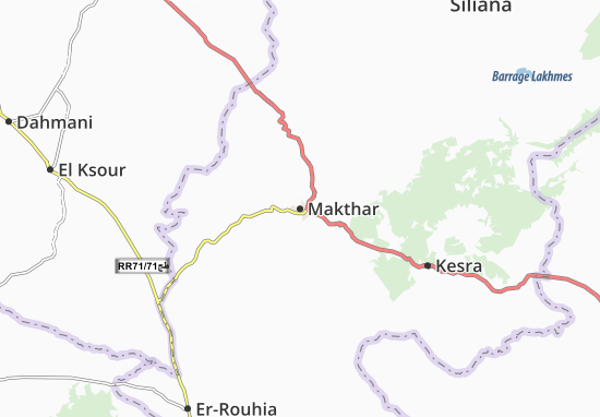 Mapa Makthar