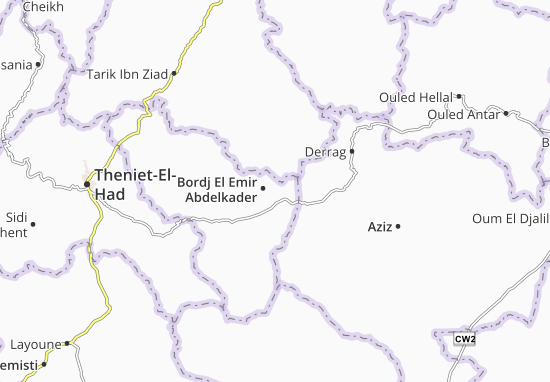 Mapa Bordj El Emir Abdelkader