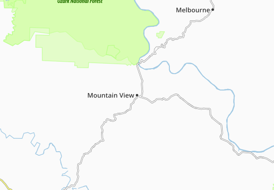 Kaart Plattegrond Mountain View