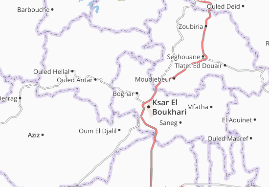 Mapa Boghar