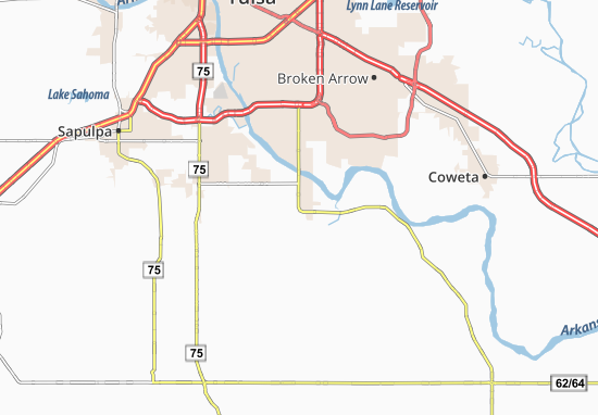 Mapa South Tulsa