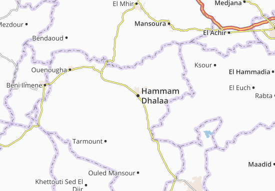 Karte Stadtplan Hammam Dhalaa