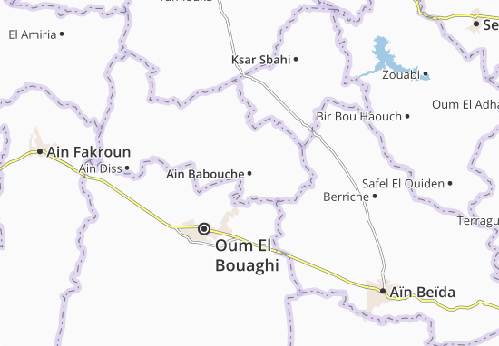 Kaart Plattegrond Ain Babouche