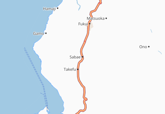 Mapa Sabae