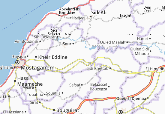 Karte Stadtplan Oued El Kheir