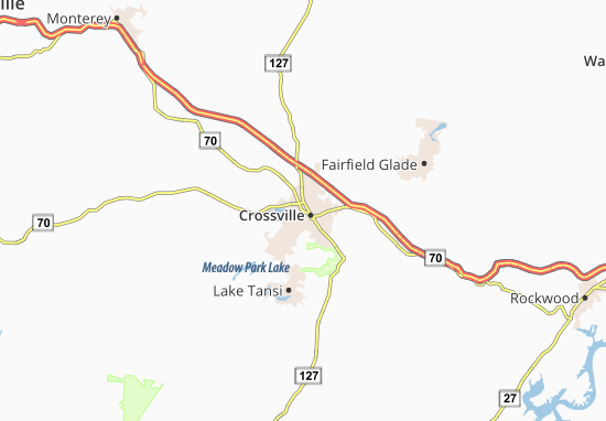 Mapa Crossville