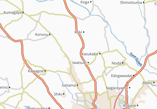 Karte Stadtplan Hasuda